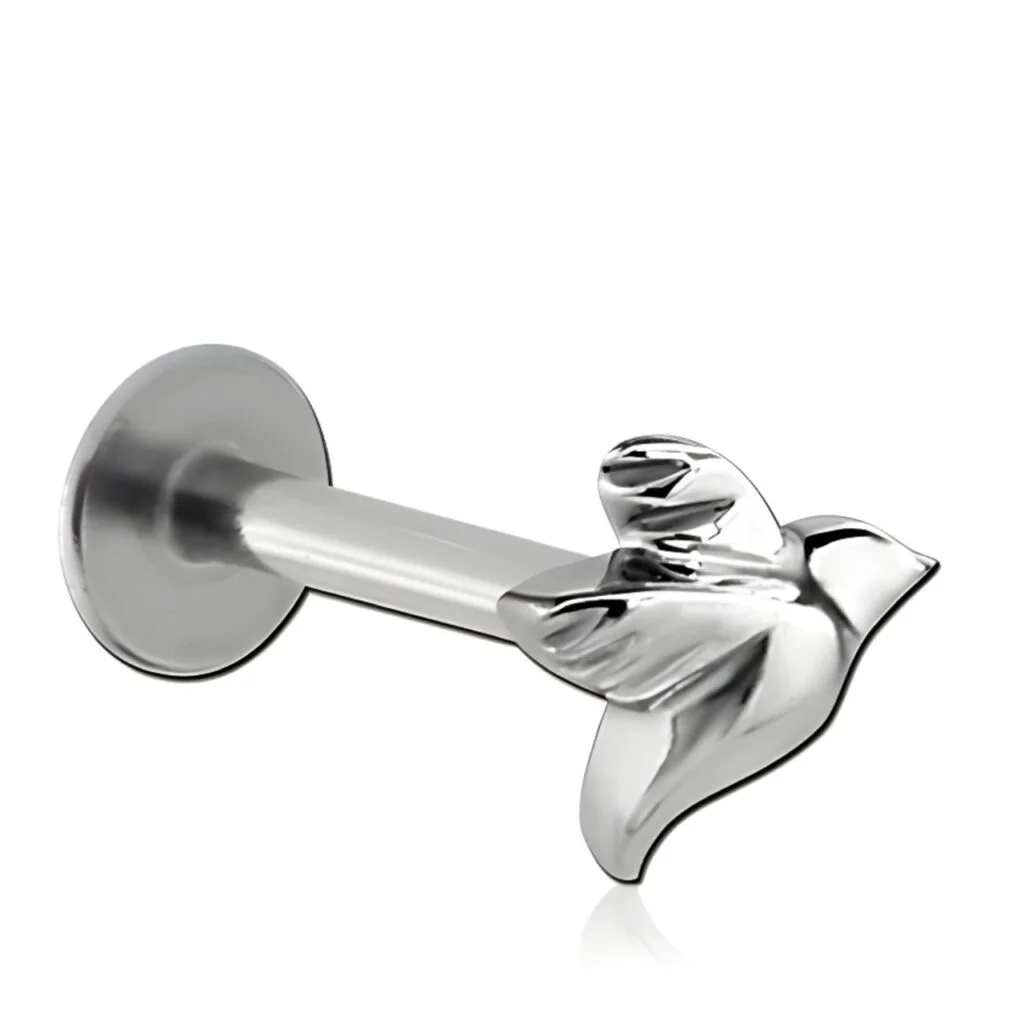 100% 316L Surgical Steel Labret with Micro Swallow Top