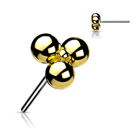 Implant Titanium Threadless Push in Pin Micro Trinity Ball Cluster Top - Image 3