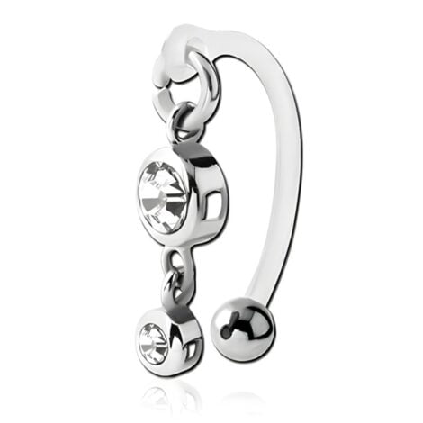 Bioflex Verticle Hood Intimate Bananas with Double Round Crystal Charms
