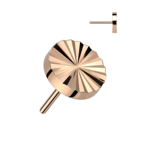 Implant Grade Titanium Threadless Push In Diamond Cut Round Top - Image 5