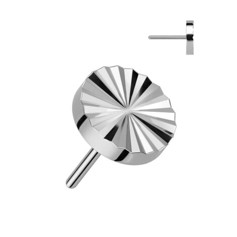 Implant Grade Titanium Threadless Push In Diamond Cut Round Top - Image 4