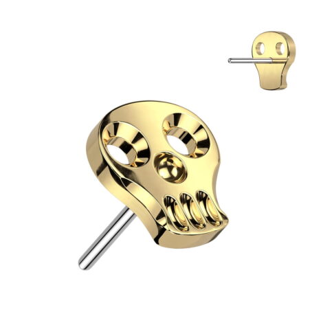 Implant Grade Titanium Threadless Push In Hollow Skull Top - Image 5