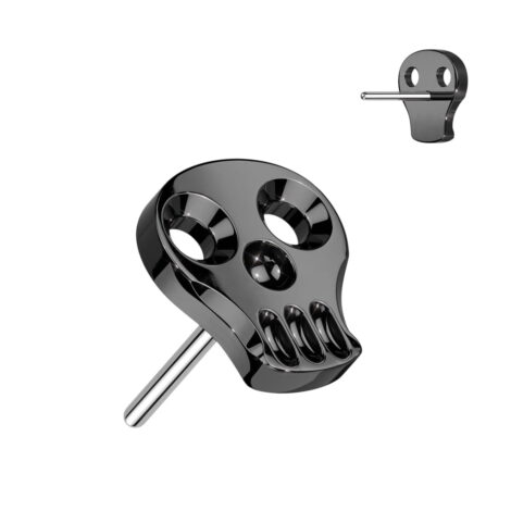 Implant Grade Titanium Threadless Push In Hollow Skull Top - Image 4