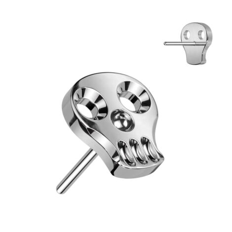 Implant Grade Titanium Threadless Push In Hollow Skull Top - Image 3