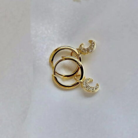 925 Sterling Silver, Gold CZ Mini Charms for Cartilage Rings or Earring Pairs - Image 9