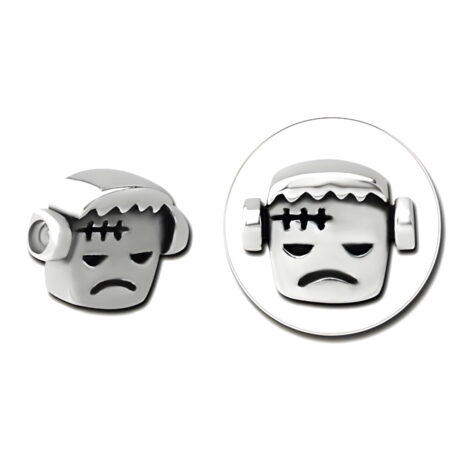 Surgical Steel Frownie Frankie Captive Bead Ring, Septum Daith - Image 2