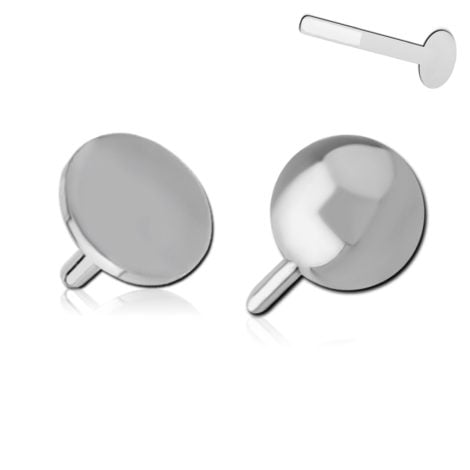 BioFlex Labret Attachment, Ball or Disc Push Fit Threadless Top