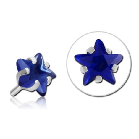 BioFlex Labret Attachment, Prong Set Crystal Push In Top - Image 4
