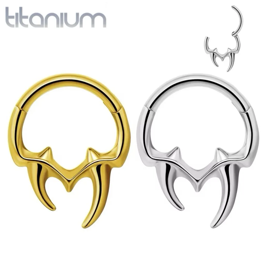 ASTM Titanium Hinged Segment Ring with Pincher Fangs