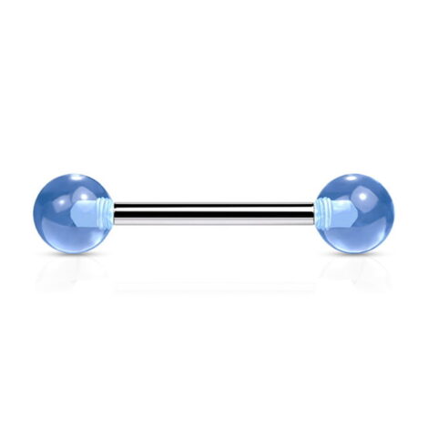 Ultra Violet Acrylic Balls for Black Light Club Goer Tongue Barbell - Image 3