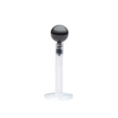 Bioplast Push Fit Steel Ball Top Labret Stud, Cartilage Tragus - Image 13