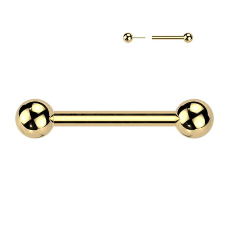 Implant Grade Titanium Threadless Barbell Push In Pin Ball and Fixed Ball - Image 2