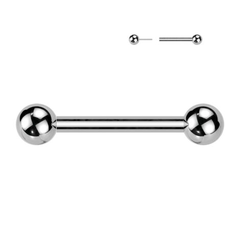 Implant Grade Titanium Threadless Barbell Push In Pin Ball and Fixed Ball - Image 4