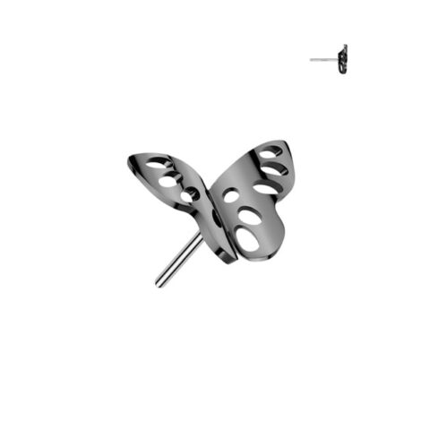 Implant Grade Titanium Threadless Push In Lacy Butterfly Top - Image 2