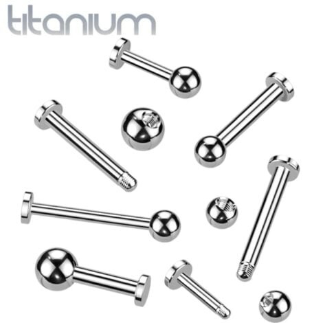 Implant Grade Titanium Externally Threaded Labret
