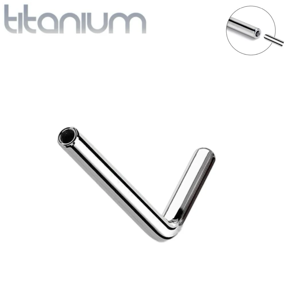 Implant Grade Titanium Threadless Push-In Pin Nose L Bend Post