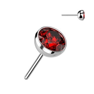 Implant Grade Titanium Threadless Push In Bezal Set CZ Ball Top - Image 11