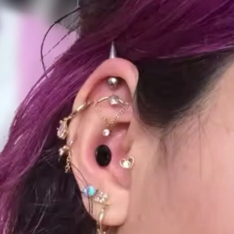 Spike Barbell for Vertical Helix, Lobe, Cartilage Pixie Spikes - Image 13