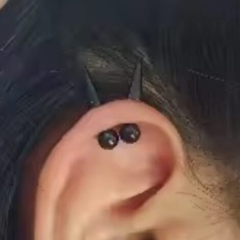 Spike Barbell for Vertical Helix, Lobe, Cartilage Pixie Spikes - Image 7