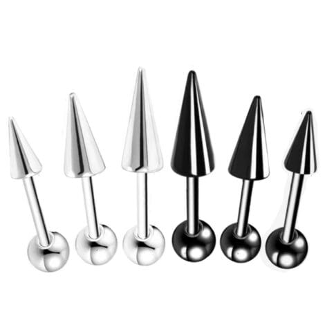 Spike Barbell for Vertical Helix, Lobe, Cartilage Pixie Spikes