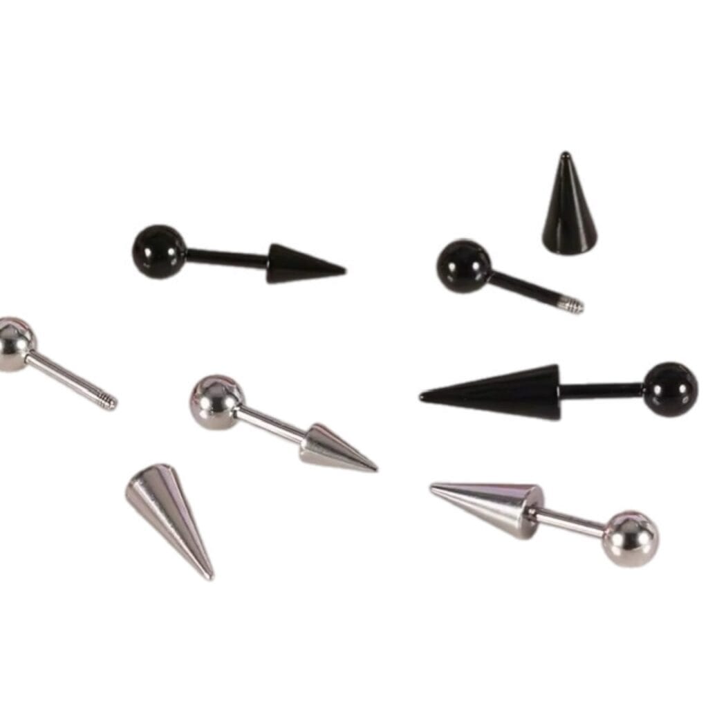 Spike Barbell for Vertical Helix, Lobe, Cartilage Pixie Spikes