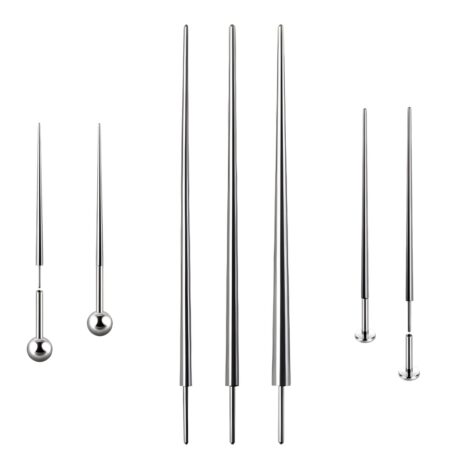 2PC Push Pin Straight Insertion Tapers for Threadless Jewellery - Image 5