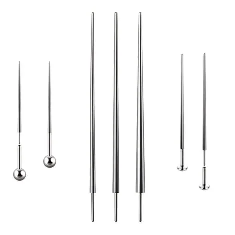 2PC Push Pin Straight Insertion Tapers for Threadless Jewellery - Image 5