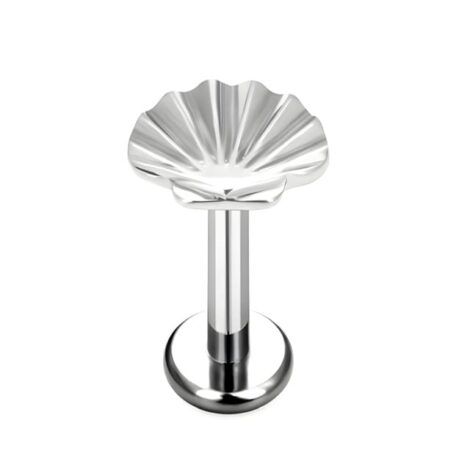 ASTM Titanium Flat Back Studs with Laser Cut Tops Internally Threaded - Image 2