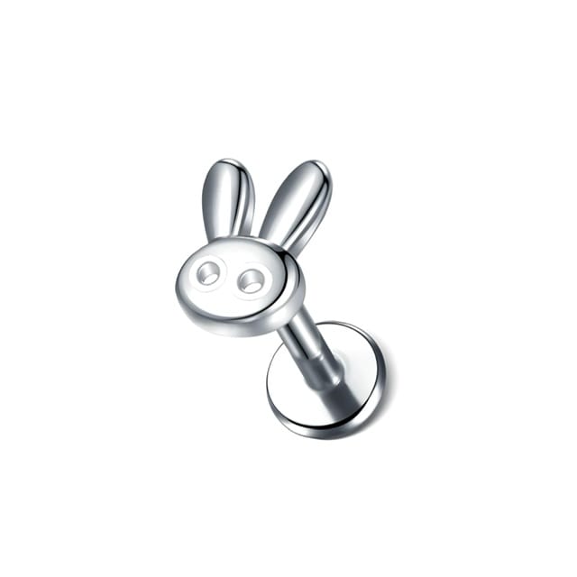 Labret Ear Cartilage Studs with Fun Nature Lovers Tops