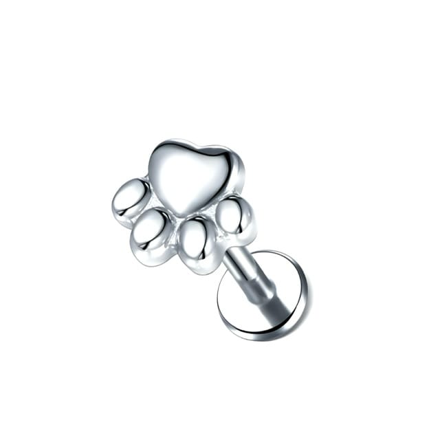 Labret Ear Cartilage Studs with Fun Nature Lovers Tops