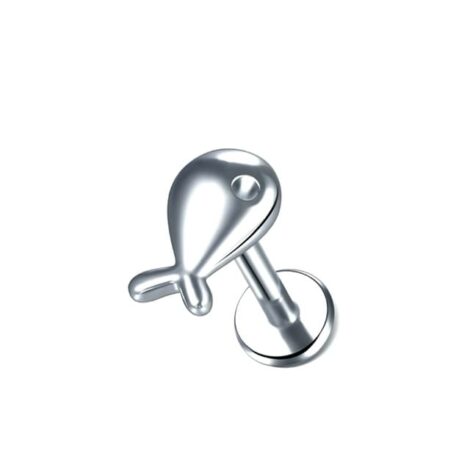 Labret Ear Cartilage Studs with Fun Nature Lovers Tops - Image 5