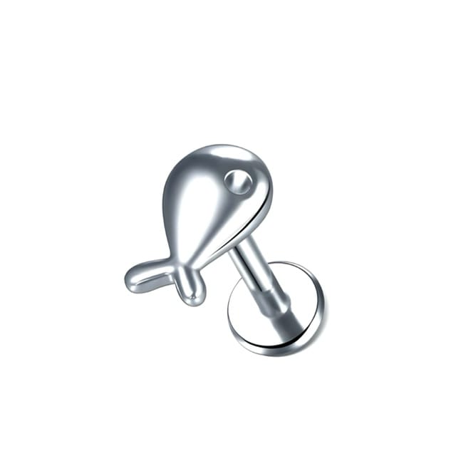 Labret Ear Cartilage Studs with Fun Nature Lovers Tops