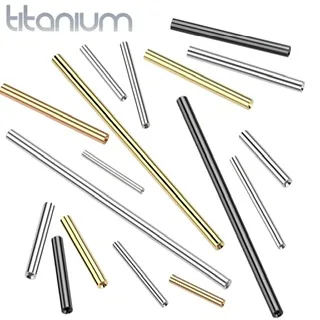 Implant Grade Titanium Threadless Push In Barbell Pins/ Bars
