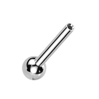 Implant Grade Titanium Threadless Push In Barbell with One Fixed Ball - Image 8