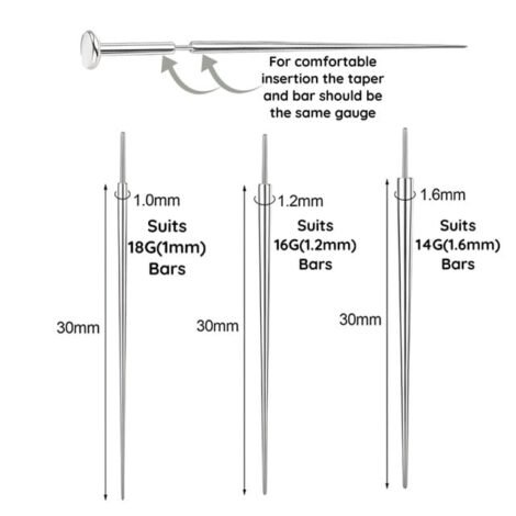 Triple CZ Threadless Push In Top Labret Flat Back Stud - Image 5