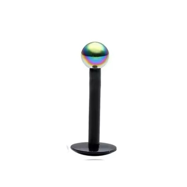 Bioplast Push Fit Steel Ball Top Labret Stud, Cartilage Tragus