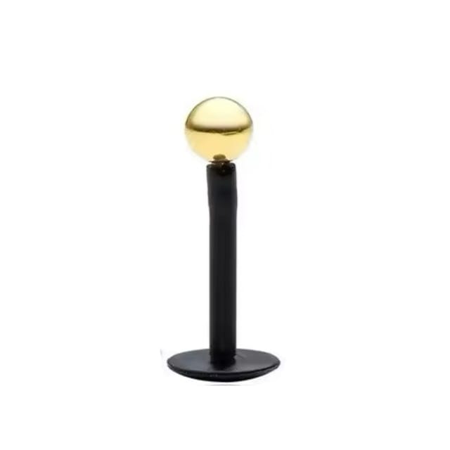 Bioplast Push Fit Steel Ball Top Labret Stud, Cartilage Tragus