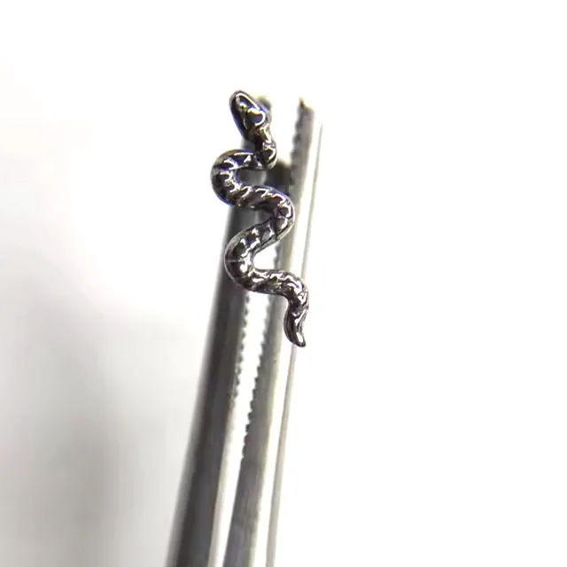 ASTM Titanium Labret with Snake Top Internally Threaded