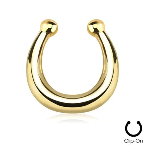 Septum Hanger Plain Non-Piercing Ring - Image 5