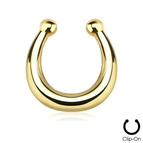 Septum Hanger Plain Non-Piercing Ring - Image 5