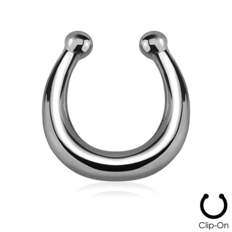 Septum Hanger Plain Non-Piercing Ring - Image 3