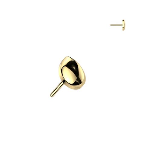 Implant Grade Titanium Threadless Push In Rounded Teardrop Top - Image 3