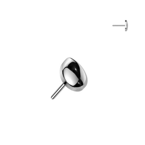 Implant Grade Titanium Threadless Push In Rounded Teardrop Top - Image 4