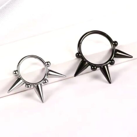 Hinged Segment Ring Lined with Spikes and Micro Balls - Image 4