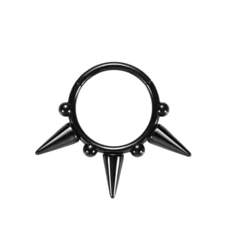 Hinged Segment Ring Lined with Spikes and Micro Balls - Image 10