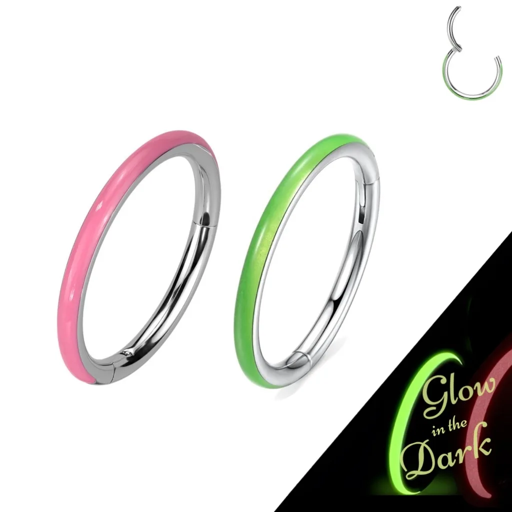 Hinged Segment Ring with Glow in the Dark Effect