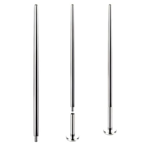 CZ Gem Top Labret with Dangling CZ Shapes Internally Threaded - Image 5