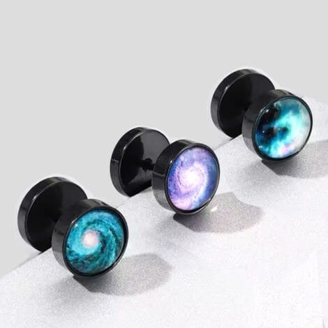 Fake Black Plug Pairs with Stary Night Dome Fronts