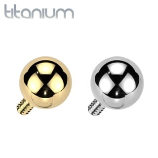 Implant Grade Titanium Dermal/ Spare Ball Top Internally Threaded