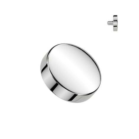 Implant Grade Titanium Flat Round Top Dermal/ Spare Internally Threaded - Image 3